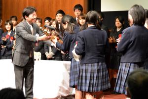 岡山まちの夢学生アイディアコンテスト表彰式１