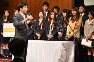 岡山まちの夢学生アイディアコンテスト表彰式３