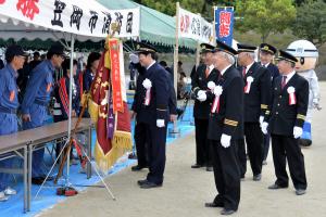 第60回岡山県消防操法訓練大会各応援テント激励１