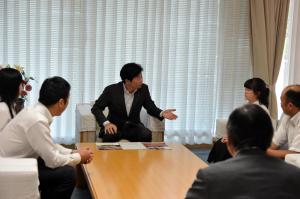 日本青年会議所「ＪＣＩ Ｊａｐａｎ少年少女国連大使事業」参加者表敬訪問１