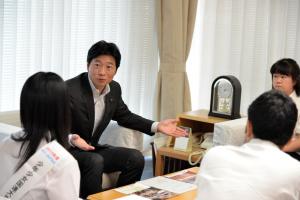 日本青年会議所「ＪＣＩ Ｊａｐａｎ少年少女国連大使事業」参加者表敬訪問２