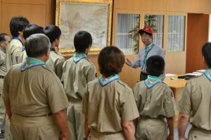 日本ボーイスカウト岡山連盟表敬訪問、連盟長推戴式２