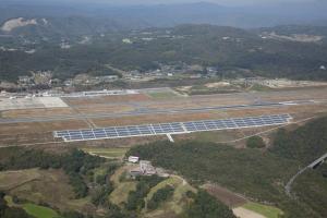 岡山空港太陽光発電所が完成