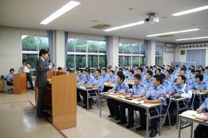 岡山県警察学校での講演