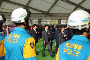岡山県警察年頭視閲式