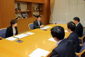 岡山県看護協会との災害時の医療救護活動に関する協定締結式
