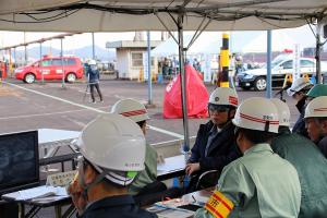 水島地区石油コンビナート総合防災訓練