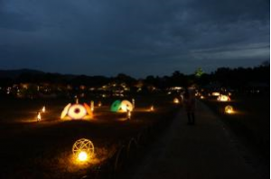岡山後楽園「秋の幻想庭園」点灯式を開催　２