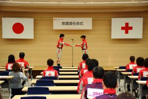 日本赤十字社岡山県支部救護員任命式