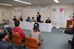 台湾パラリンピック委員会との東京2020パラリンピック競技大会における事前キャンプに関する協定締結式〔パラ・パワーリフティング〕