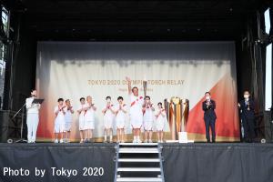 東京2020オリンピック　聖火を繋ぐ点火セレモニー
