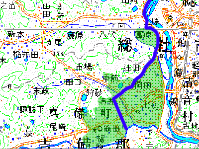 上原井領用水の詳細図