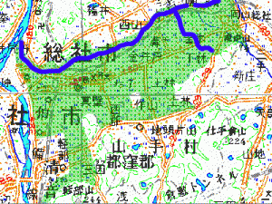 十二ヶ郷用水の詳細図