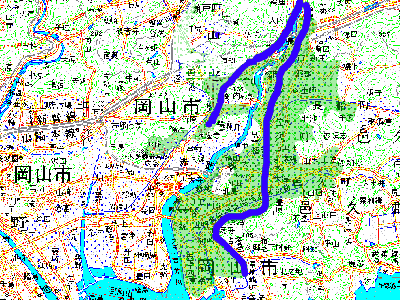 倉安川用水・大用水詳細図