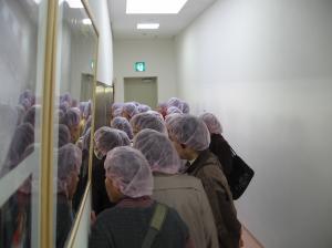 熱心に見学される参加者のみなさん