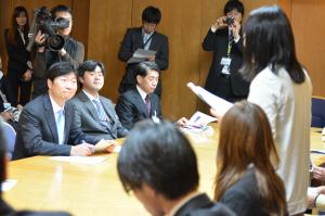 地域枠学生と知事との懇談会１