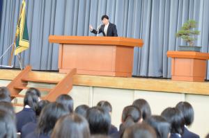 県立岡山城東高等学校入学式２