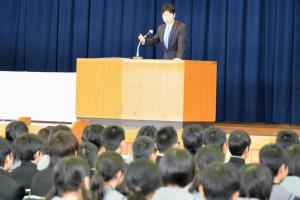 赤磐市立桜が丘中学校入学式２