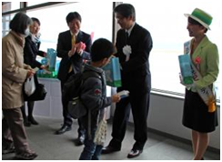 岡山―札幌線就航記念式典を開催2