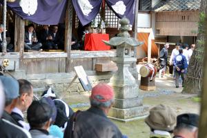 布施神社お田植え祭り見学１