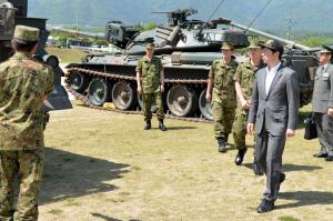 陸上自衛隊日本原駐屯地視察２