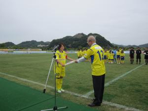 ＦＣ吉備国際大学シャルム県民応援デーの写真