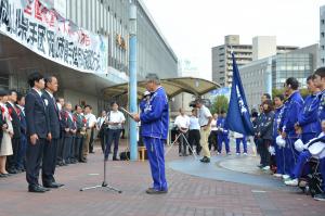 第１３回全国障碍者スポーツ大会岡山県選手団及び岡山市選手団合同結団壮行式１