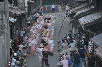 女性部岡山旅行吹屋灯籠ながし写真