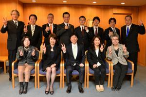 県議会一期議員との昼食懇談会