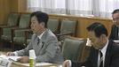 岡山・鳥取・兵庫三県議会正副議長会議ので岡山県議長、副議長の様子
