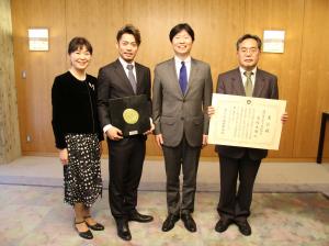 髙橋大輔(たかはしだいすけ)選手（フィギュアスケート）の岡山県スポーツ特別顕賞授与式