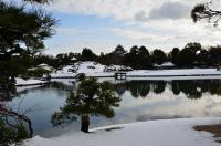 後楽園の写真（雪景色）