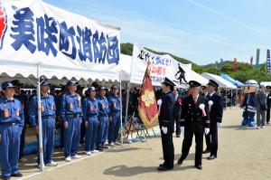 第６１回岡山県消防操法訓練大会（参加者激励）４