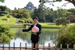 岡山市「ももてなし宣言」ポスター用写真撮影3