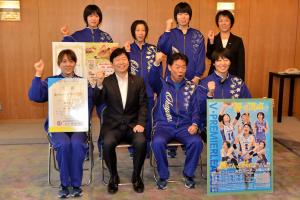 岡山シーガルズ表敬訪問3
