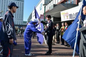 第14回全国障害者スポーツ大会「長崎がんばらんば大会」岡山県選手団・岡山市選手団 合同結団壮行式2