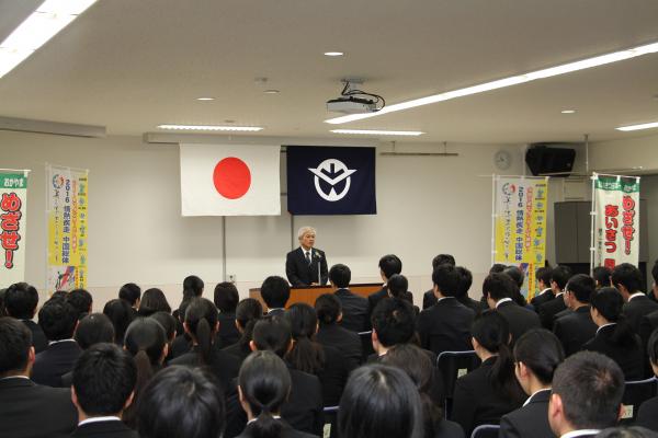 平成２７年度県立学校・公立高等学校新規採用教諭等辞令交付式