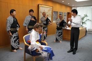 備中たかはし松山踊り実行委員会表敬訪問