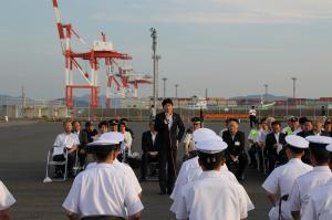 玉島ハーバーフェスティバル護衛艦入港歓迎式典