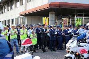 交通死亡事故多発全県警報発令に伴う緊急対策推進集会