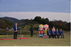 岡山後楽園「秋の幻想庭園」点灯セレモニーを開催1