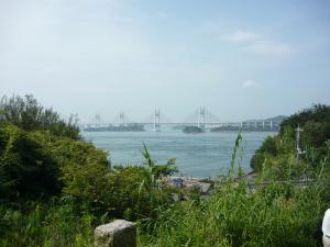 松島から見た瀬戸大橋