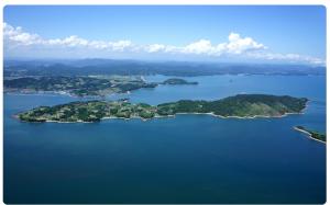 空からみた瀬戸内市前島