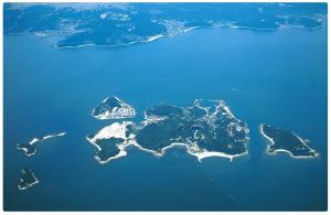 空から見た犬島