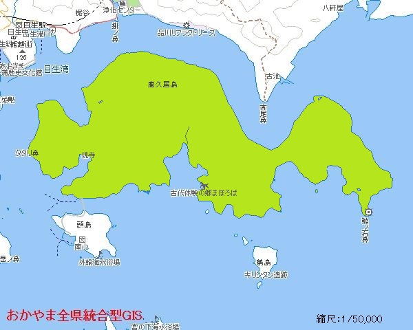 地図（鹿久居島）