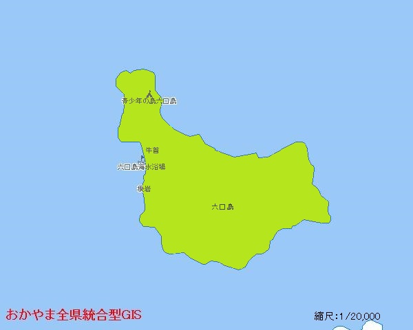 地図（六口島）