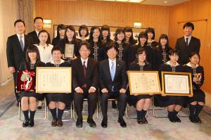 明誠学院高等学校表敬訪問