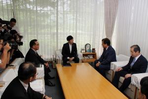 三菱自動車工業株式会社益子会長来訪