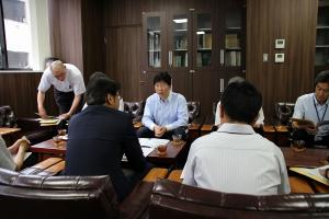 学校視察〔岡山市立桑田中学校〕
