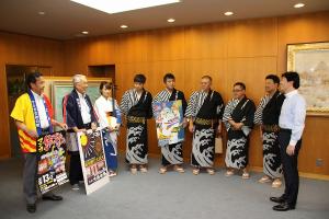 備中たかはし松山踊り実行委員会ほか表敬訪問